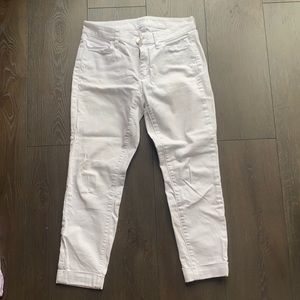 Ann Taylor Loft White Jeans, lightly worn, Size: 26/2P